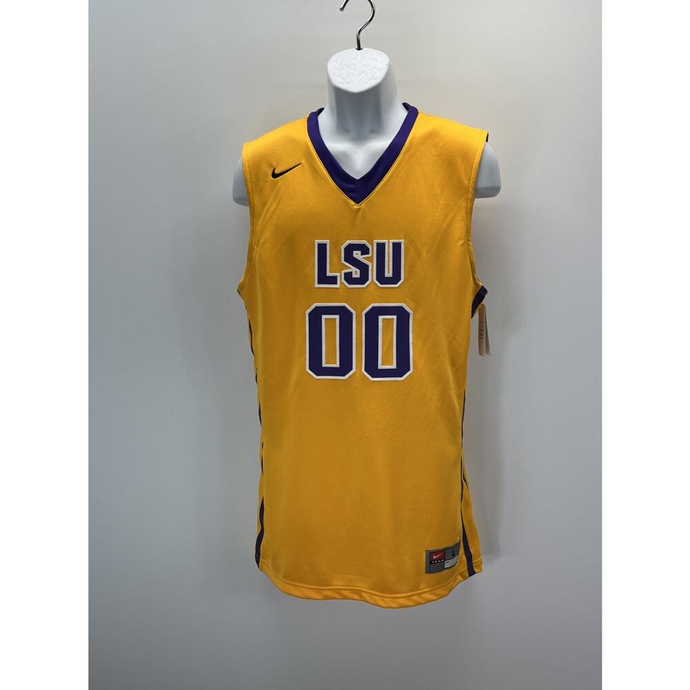 Nike Mens Basketball Jersey LSU Tigers #00 Large Sample Stitched Sewn NWT FS!